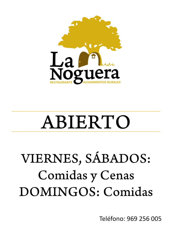 Horarios Restaurante La Noguera